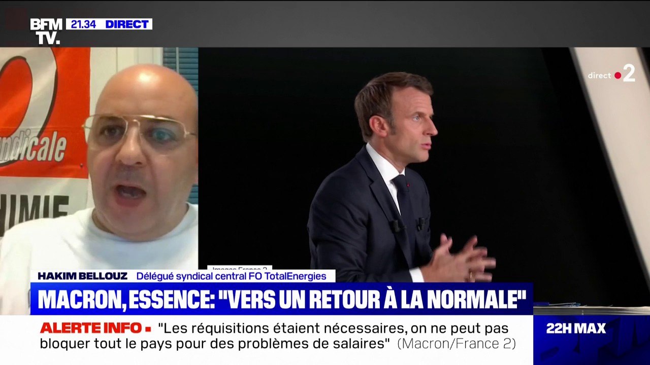Negociation Total Energie Hakim Bellouz (FO TotalEnergies): "Il y a zéro négociation entamée chez