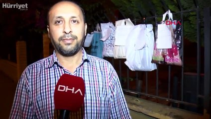 Çocuklar cami duvarına ihtiyaç sahibi yaşıtları için kıyafet astı