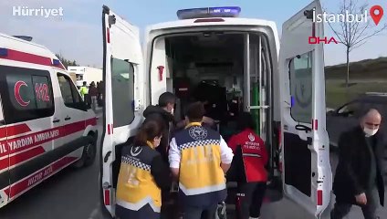 İstanbul Arnavutköy kaza... Otomobilin arka camından fırladı