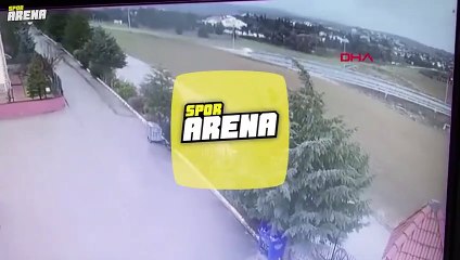 Acı kaza kameralara yansıdı! Ahmet Çalık