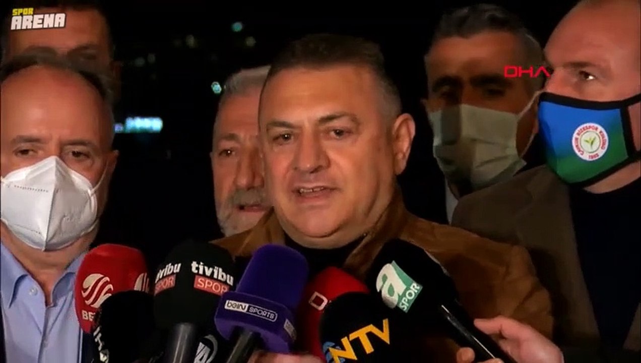 Çaykur Rizespor Başkanı Hasan Kartal maç sonu açıklamalarda bulundu