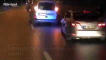 Trafik magandaları sürücüleri çileden çıkardı! Konvoy halinde zikzak çizdiler...