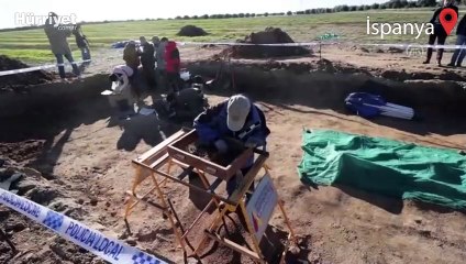 İspanya'da iç savaş döneminden kalma bir toplu mezar 85 yıl sonra açıldı