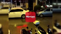 Kuşadası’nda dolu yağışı sokakları beyaza çevirdi
