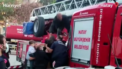 3 katlı binanın kazan dairesinde korkutan yangın