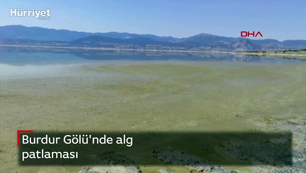 Burdur Gölü'nde alg patlaması