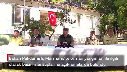 Bakan Pakdemirli, orman yangınları ile ilgili açıklamalarda bulundu