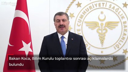 Bakan Koca, Bilim Kurulu toplantısı sonrası açıklamalarda bulundu