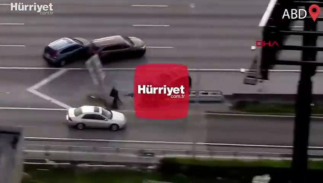 ABD'de filmleri aratmayan hırsız-polis kovalamacası