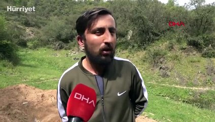 Sultangazi'de defineciler ormanı delik deşik etti  devasa çukurlar açtı