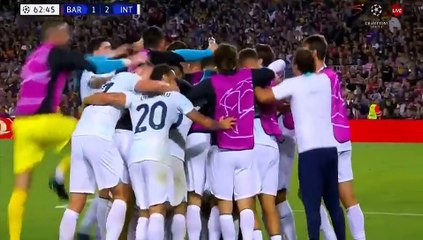 Lautaro Martinez Goal - Barcelona vs Inter 1-2 12/10/2022