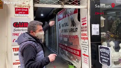 Samsun'da filyasyon ekibi tulumuyla hırsızlık kamerada