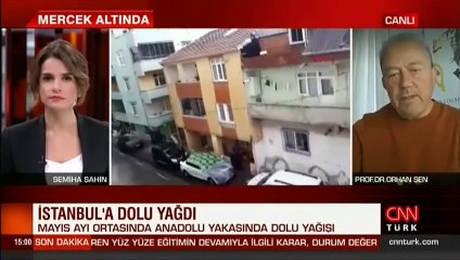 Mayıs ayında İstanbul'da dolu yağışı