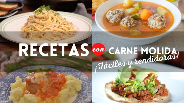 ¿Qué cocinar hoy? 4 prácticas y rendidoras de recetas con carne molida
