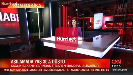 Koronavirüs aşılamasında yaş sınırı 30'a indi