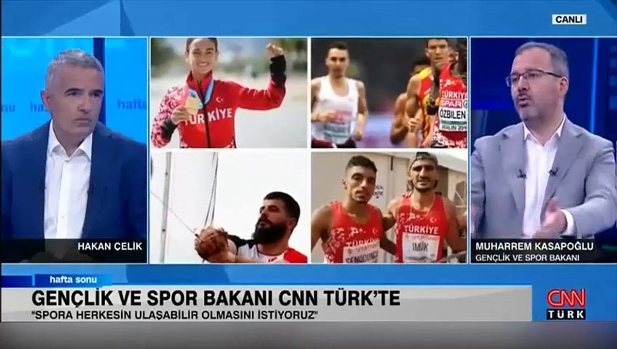 7 ayda 2632 madalya... Bakan Kasapoğlu 'Spor Devrimi'ni CNN TÜRK'te anlattı