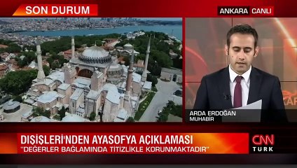 Dışişleri'nden Ayasofya açıklaması