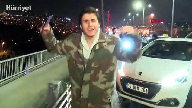 Yeni yıla 15 Temmuz Şehitler Köprüsü'nde girdiler