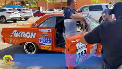 Piloto de la Panamericana corre acompañado de sus dos hijos