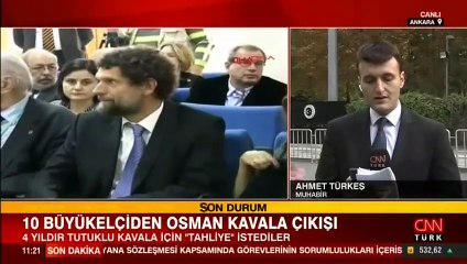 Osman Kavala paylaşımı yapan büyükelçiler Dışişleri Bakanlığı'na çağrıldı