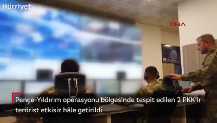 Pençe-Yıldırım operasyonu bölgesinde tespit edilen 2 PKK'lı terörist etkisiz hâle getirildi