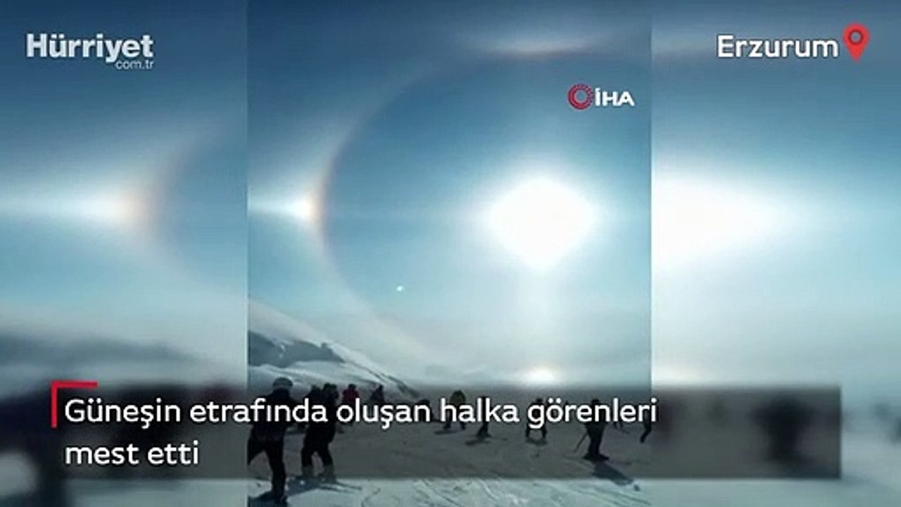 Erzurum’da muhteşem doğa olayı görenleri mest etti