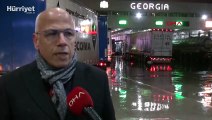 Sarp Sınır Kapısı'ndaki TIR kuyrukları için ilave geçiş peronları devrede