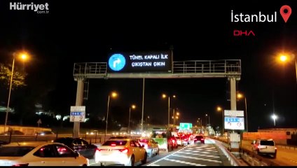 Avrasya Tüneli, araç yangını nedeniyle kapatıldı