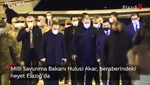 Milli Savunma Bakanı Hulusi Akar, beraberindeki heyet Elazığ'da