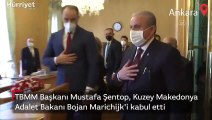 TBMM Başkanı Mustafa Şentop, Kuzey Makedonya Adalet Bakanı Bojan Marichijk'i kabul etti