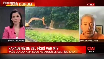Karadeniz'de sel riski var mı? Prof. Dr. Orhan Şen canlı yayında açıkladı