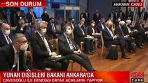 Dışişleri Bakanı Mevlüt Çavuşoğlu, Yunan mevkidaşı Dendias ile basın açıklaması yaptı