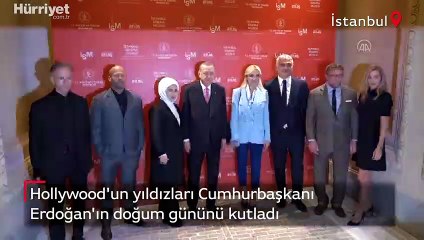 Hollywood Yıldızlarından Cumhurbaşkanı Erdoğan'a doğum günü sürprizi