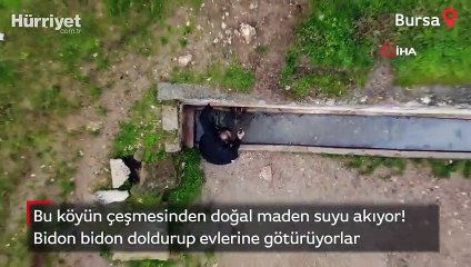 Bu köyün çeşmesinden doğal maden suyu akıyor