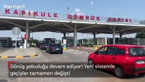 Gurbetçiler dönüş yolunda Kapıkule'deki 'park sistemi' ile sınırı daha rahat geçiyor