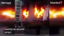 Kadıköy'de dairede yangın