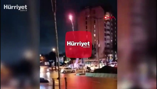 Başakşehir'de asker eğlencesinde rastgele havai fişek patlattılar