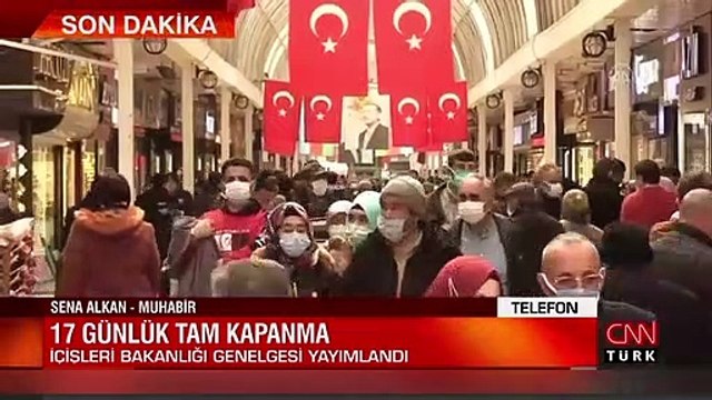 İçişleri Bakanlığı, kovid-19 tedbirleri kapsamında tam kapanmaya ilişkin genelge yayımladı