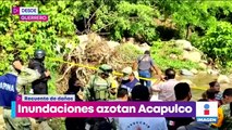 Tormenta provoca inundaciones y deja daños en Acapulco