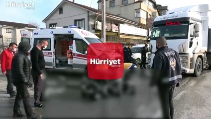 Bisikletlinin öldüğü kazada  TIR şoförü uzun süre şoku üzerinden atamadı