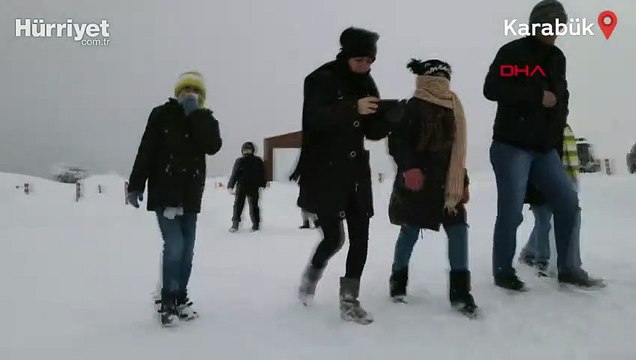 Keltepe Kayak Merkezi'nde kar kalınlığı 1 metreye ulaştı