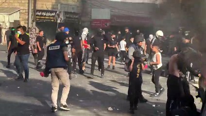 مواجهات بين القوات الإسرائيلية وفلسطينيين في مخيم شعفاط للاجئين