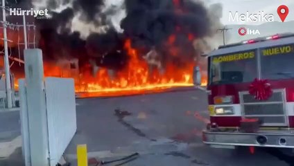 Meksika’da sanayi bölgesinde korkutan yangın