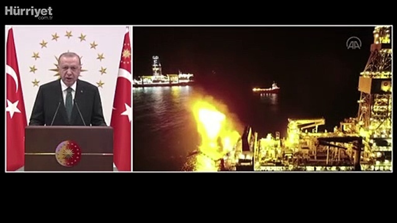 Cumhurbaşkanı Erdoğan, "Sakarya Sahası Gaz Yakma Töreni"ne canlı bağlantıyla katıldı