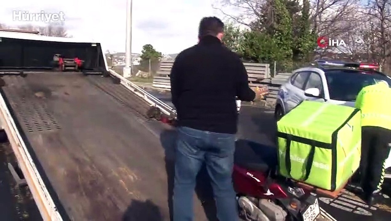 15 Temmuz Şehitler Köprüsü'nde yasağa uymayan 15 motosikletliye ceza