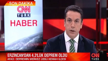 Erzincan'da 4.3 büyüklüğünde deprem