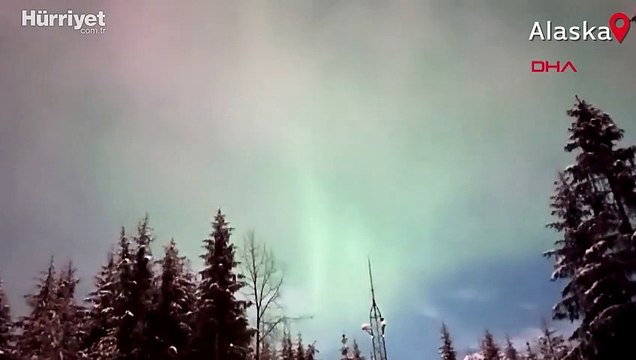 Kuzey ışıkları, Alaska semalarında eşsiz görüntüler oluşturdu