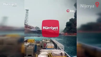Nijerya açıklarındaki petrol gemisinde patlama