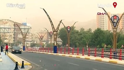 Mardin'de toz bulutu, Diyarbakır'da sağanak etkili oldu