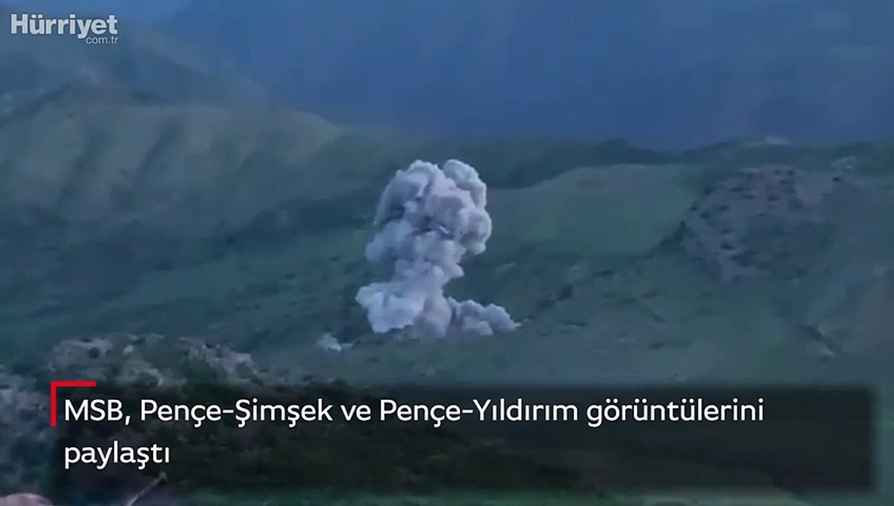MSB, Pençe-Şimşek ve Pençe-Yıldırım görüntülerini paylaştı